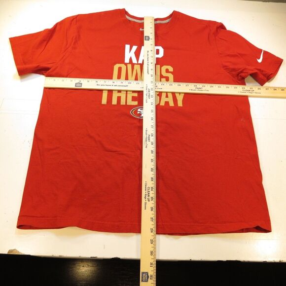NIKE KAP OWNS THE BAY SAN FRANCISCO 49ERS FOOTBALL Colin Kaepernick T SHIRT XXL - Picture 5 of 5